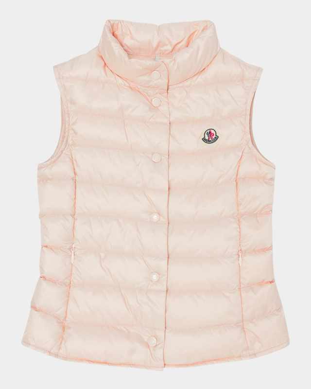 Girl's Liane Quilted Down Vest, Size 12-14